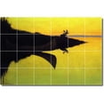 thumbnail image 1 of Ceramic Tile Mural-Frederic Remington Landscapes Painting 254. 72" w x 48" h using (24) 12 x 12 ceramic tiles, 1 of 3