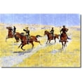 thumbnail image 1 of Ceramic Tile Mural-Frederic Remington Western Kitchen Tile Mural 17. 48" w x 32" h using (24) 8 x 8 ceramic tiles, 1 of 3