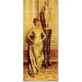 thumbnail image 1 of Ceramic Tile Mural-Frederic Soulacroix Women Painting 83. 12.75" w x 29.75" h using (21) 4.25 x 4.25 ceramic tiles, 1 of 3