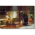 thumbnail image 1 of Ceramic Tile Mural-Frederick Bridgman Country Painting 132. 21.25" w x 12.75" h using (15) 4.25 x 4.25 ceramic tiles, 1 of 3