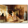 thumbnail image 1 of Ceramic Tile Mural-Frederick Bridgman Country Painting 134. 36" w x 18" h using (18) 6 x 6 ceramic tiles, 1 of 3