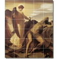 thumbnail image 1 of Ceramic Tile Mural-Frederick Leighton Angels Bathroom Tile Mural 26. 40" w x 48" h using (30) 8 x 8 ceramic tiles, 1 of 3