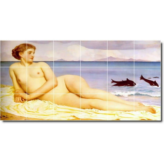 Ceramic Tile Mural-Frederick Leighton Nudes 12. 25.5" w x 12.75" h using (18) 4.25 x 4.25 ceramic tiles