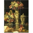 thumbnail image 1 of Ceramic Tile Mural-Georg Waldmuller Ferdinand Flowers Painting 61. 12.75" w x 17" h using (12) 4.25 x 4.25 ceramic tiles, 1 of 3