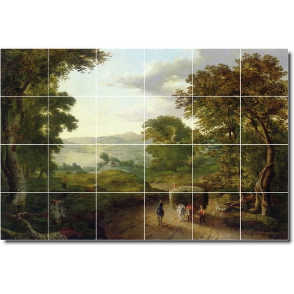 Ceramic Tile Mural-George Inness Country Painting 149. 48" w x 32" h using (24) 8 x 8 ceramic tiles