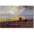 thumbnail image 1 of Ceramic Tile Mural-George Inness Landscapes Painting 261. 48" w x 32" h using (24) 8 x 8 ceramic tiles, 1 of 3