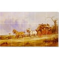 thumbnail image 1 of Ceramic Tile Mural-George Wright Horse Tile Mural Design. 21.25" w x 12.75" h using (15) 4.25 x 4.25 ceramic tiles, 1 of 3