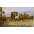 thumbnail image 1 of Ceramic Tile Mural-George Wright Horse Tile Mural Interior Renovate Ideas. 40" w x 24" h using (15) 8 x 8 ceramic tiles, 1 of 3