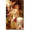 thumbnail image 1 of Ceramic Tile Mural-Guillaume Seignac Angels Backsplash Tile Mural 1. 12.75" w x 21.25" h using (15) 4.25 x 4.25 ceramic tiles, 1 of 3