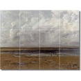 thumbnail image 1 of Ceramic Tile Mural-Gustave Courbet Waterfront Painting 220. 24" w x 18" h using (12) 6 x 6 ceramic tiles, 1 of 3