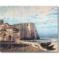 thumbnail image 1 of Ceramic Tile Mural-Gustave Courbet Waterfront Painting 221. 60" w x 48" h using (20) 12 x 12 ceramic tiles, 1 of 3