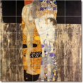 thumbnail image 1 of Ceramic Tile Mural-Gustave Klimt Abstract Bathroom Tile Mural 23. 21.25" w x 21.25" h using (25) 4.25 x 4.25 ceramic tiles, 1 of 3