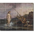 thumbnail image 1 of Ceramic Tile Mural-Gustave Moreau Mythology Wall Tile Mural 28. 36" w x 30" h using (30) 6 x 6 ceramic tiles, 1 of 3