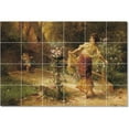 thumbnail image 1 of Ceramic Tile Mural-Hans Zatzka Women Painting 115. 72" w x 48" h using (24) 12 x 12 ceramic tiles, 1 of 3