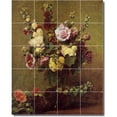thumbnail image 1 of Ceramic Tile Mural-Henri Fantin-Latour Flowers 13. 17" w x 21.25" h using (20) 4.25 x 4.25 ceramic tiles, 1 of 3