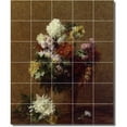 thumbnail image 1 of Ceramic Tile Mural-Henri Fantin-Latour Flowers 14. 40" w x 48" h using (30) 8 x 8 ceramic tiles, 1 of 3