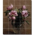 thumbnail image 1 of Ceramic Tile Mural-Henri Fantin-Latour Flowers Backsplash Tile Mural 18. 40" w x 48" h using (30) 8 x 8 ceramic tiles, 1 of 3