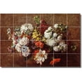 thumbnail image 1 of Ceramic Tile Mural-Henri Fantin-Latour Flowers Kitchen Tile Mural 21. 25.5" w x 17" h using (24) 4.25 x 4.25 ceramic tiles, 1 of 3