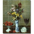 thumbnail image 1 of Ceramic Tile Mural-Henri Fantin-Latour Still Life 21. 40" w x 48" h using (30) 8 x 8 ceramic tiles, 1 of 3