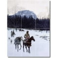 thumbnail image 1 of Ceramic Tile Mural-Henry Farny Indians Floor Tile Mural 3. 24" w x 32" h using (12) 8 x 8 ceramic tiles, 1 of 3