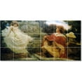 thumbnail image 1 of Ceramic Tile Mural-Herbert James Draper Men Women Painting 19. 72" w x 36" h using (18) 12 x 12 ceramic tiles, 1 of 3