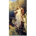 thumbnail image 1 of Ceramic Tile Mural-Herbert James Draper Mythology Tile Mural Residential Renovate Ideas. 18" w x 36" h using (18) 6 x 6 ceramic tiles, 1 of 3