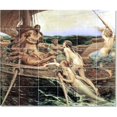 thumbnail image 1 of Ceramic Tile Mural-Herbert James Draper Mythology Tile Mural Traditional Home Remodel. 48" w x 40" h using (30) 8 x 8 ceramic tiles, 1 of 3