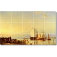 thumbnail image 1 of Ceramic Tile Mural-Hermanus Koekkoek Ships Kitchen Tile Mural 7. 30" w x 18" h using (15) 6 x 6 ceramic tiles, 1 of 3