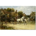 thumbnail image 1 of Ceramic Tile Mural-Heywood Hardy Horse Tile Mural Remodeling Design. 72" w x 48" h using (24) 12 x 12 ceramic tiles, 1 of 3
