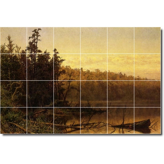 Ceramic Tile Mural-Hugh Bolton Jones Landscapes Painting 270. 72" w x 48" h using (24) 12 x 12 ceramic tiles