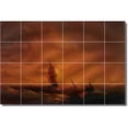 thumbnail image 1 of Ceramic Tile Mural-Ivan Aivazovsky Waterfront Painting 244. 48" w x 32" h using (24) 8 x 8 ceramic tiles, 1 of 3