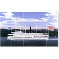 thumbnail image 1 of Ceramic Tile Mural-James Bard Ships Tile Mural Commercial Remodeling Ideas. 30" w x 18" h using (15) 6 x 6 ceramic tiles, 1 of 3