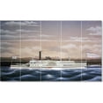 thumbnail image 1 of Ceramic Tile Mural-James Bard Ships Tile Mural House Renovate Design. 60" w x 36" h using (15) 12 x 12 ceramic tiles, 1 of 3