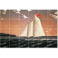 thumbnail image 1 of Ceramic Tile Mural-James Bard Ships Tile Mural House Renovations Ideas. 72" w x 48" h using (24) 12 x 12 ceramic tiles, 1 of 3