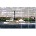thumbnail image 1 of Ceramic Tile Mural-James Bard Ships Tile Mural Modern Remodeling. 21.25" w x 12.75" h using (15) 4.25 x 4.25 ceramic tiles, 1 of 3