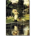 thumbnail image 1 of Ceramic Tile Mural-James Tissot Garden Wall Tile Mural 2. 24" w x 36" h using (24) 6 x 6 ceramic tiles, 1 of 3