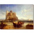 thumbnail image 1 of Ceramic Tile Mural-James Webb Waterfront Painting 251. 32" w x 24" h using (12) 8 x 8 ceramic tiles, 1 of 3