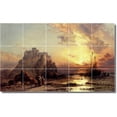 thumbnail image 1 of Ceramic Tile Mural-James Webb Waterfront Painting 254. 60" w x 36" h using (15) 12 x 12 ceramic tiles, 1 of 3