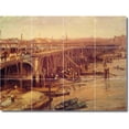 thumbnail image 1 of Ceramic Tile Mural-James Whistler Waterfront Painting 265. 32" w x 24" h using (12) 8 x 8 ceramic tiles, 1 of 3