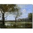 thumbnail image 1 of Ceramic Tile Mural-Jean Corot Landscapes Painting 310. 24" w x 18" h using (12) 6 x 6 ceramic tiles, 1 of 3