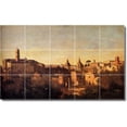 thumbnail image 1 of Ceramic Tile Mural-Jean Corot Village Painting 76. 40" w x 24" h using (15) 8 x 8 ceramic tiles, 1 of 3