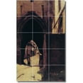 thumbnail image 1 of Ceramic Tile Mural-Jean Corot Village Painting 77. 24" w x 40" h using (15) 8 x 8 ceramic tiles, 1 of 3
