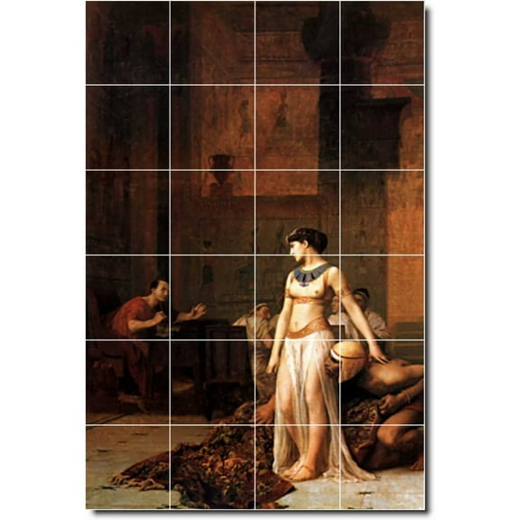 Ceramic Tile Mural-Jean Gerome Historical 20. 17" w x 25.5" h using (24) 4.25 x 4.25 ceramic tiles