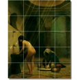 thumbnail image 1 of Ceramic Tile Mural-Jean Gerome Nudes Backsplash Tile Mural 12. 17" w x 21.25" h using (20) 4.25 x 4.25 ceramic tiles, 1 of 3