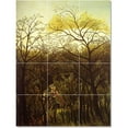 thumbnail image 1 of Ceramic Tile Mural-Jean-Jacques Rousseau Poster Art Painting 73. 12.75" w x 17" h using (12) 4.25 x 4.25 ceramic tiles, 1 of 3