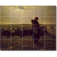 thumbnail image 1 of Ceramic Tile Mural-Jean Millet Country Painting 200. 40" w x 32" h using (20) 8 x 8 ceramic tiles, 1 of 3