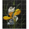 thumbnail image 1 of Ceramic Tile Mural-Johann Laurents Jensen Flowers Tile Mural House Decor Decor. 30" w x 36" h using (30) 6 x 6 ceramic tiles, 1 of 3