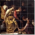 thumbnail image 1 of Ceramic Tile Mural-Johannes Vermeer Women Painting 132. 60" w x 60" h using (25) 12 x 12 ceramic tiles, 1 of 3