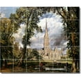 thumbnail image 1 of Ceramic Tile Mural-John Constable Country Painting 222. 36" w x 30" h using (30) 6 x 6 ceramic tiles, 1 of 3