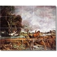 thumbnail image 1 of Ceramic Tile Mural-John Constable Country Painting 232. 21.25" w x 17" h using (20) 4.25 x 4.25 ceramic tiles, 1 of 3